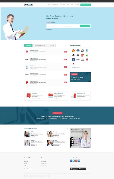 Сайт для кадрового агентства Job Board под ключ