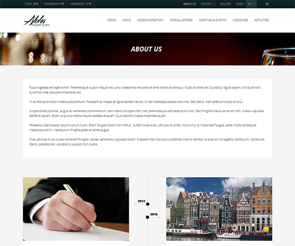 Сайт для отеля и гостиницы под ключ Aloha — онлайн‑бронирование | Аплайк