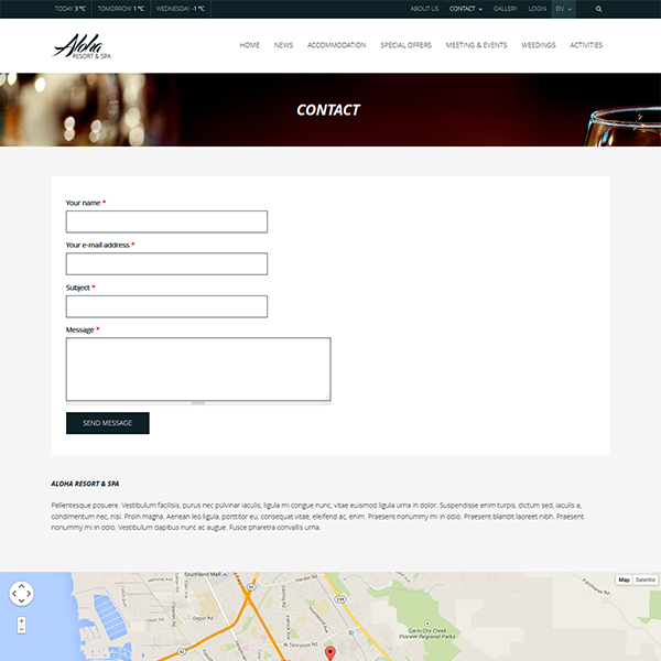 Сайт для отеля и гостиницы под ключ Aloha — онлайн‑бронирование | Аплайк