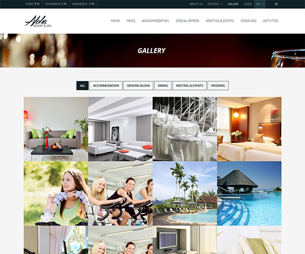 Сайт для отеля и гостиницы под ключ Aloha — онлайн‑бронирование | Аплайк