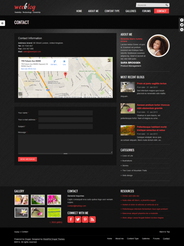 Сайт для блога Personal Blog под ключ — статьи, комментарии и форум | Аплайк