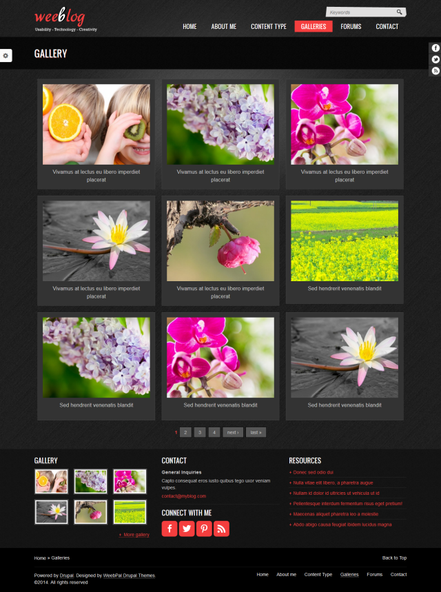 Сайт для блога Personal Blog под ключ — статьи, комментарии и форум | Аплайк