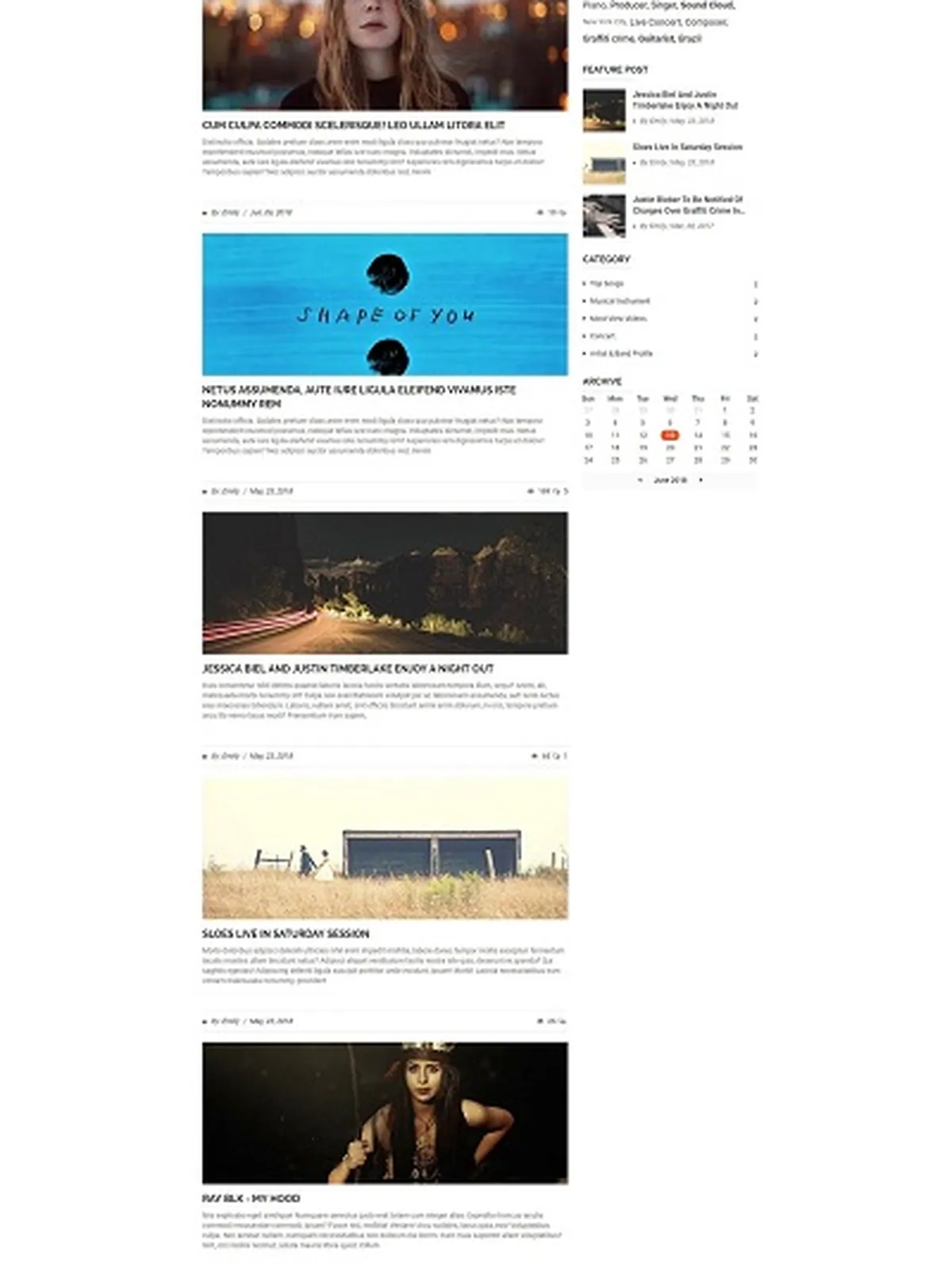 Сайт для музыканта и группы под ключ Electro Sound — аудиоплеер и медиа | Аплайк