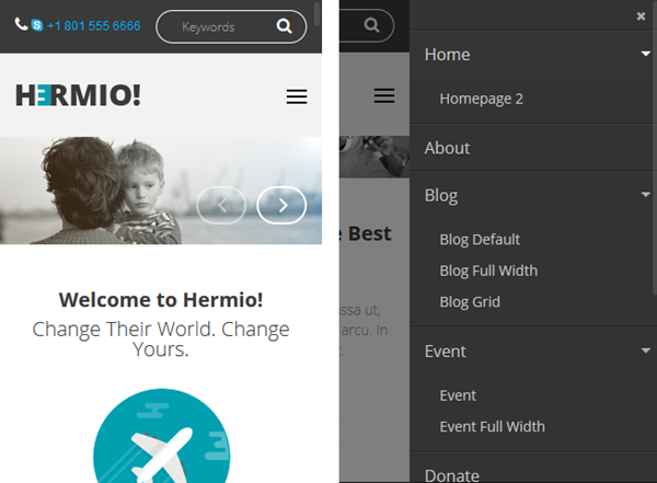 Социальный сайт для благотворительности Hermio — бесплатно на Drupal | Аплайк