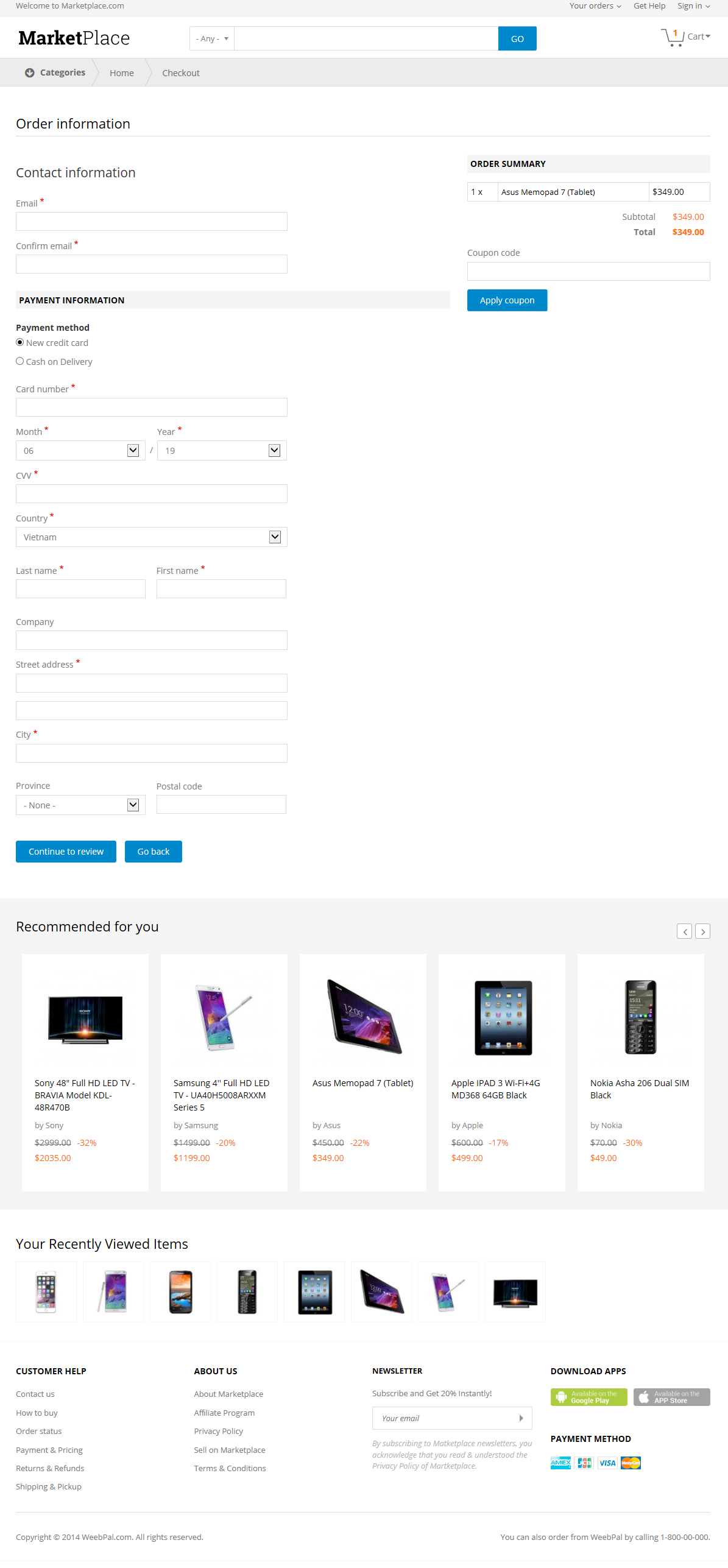 Интернет-магазин бытовой техники Marketplace под ключ — каталог и фильтры | Аплайк
