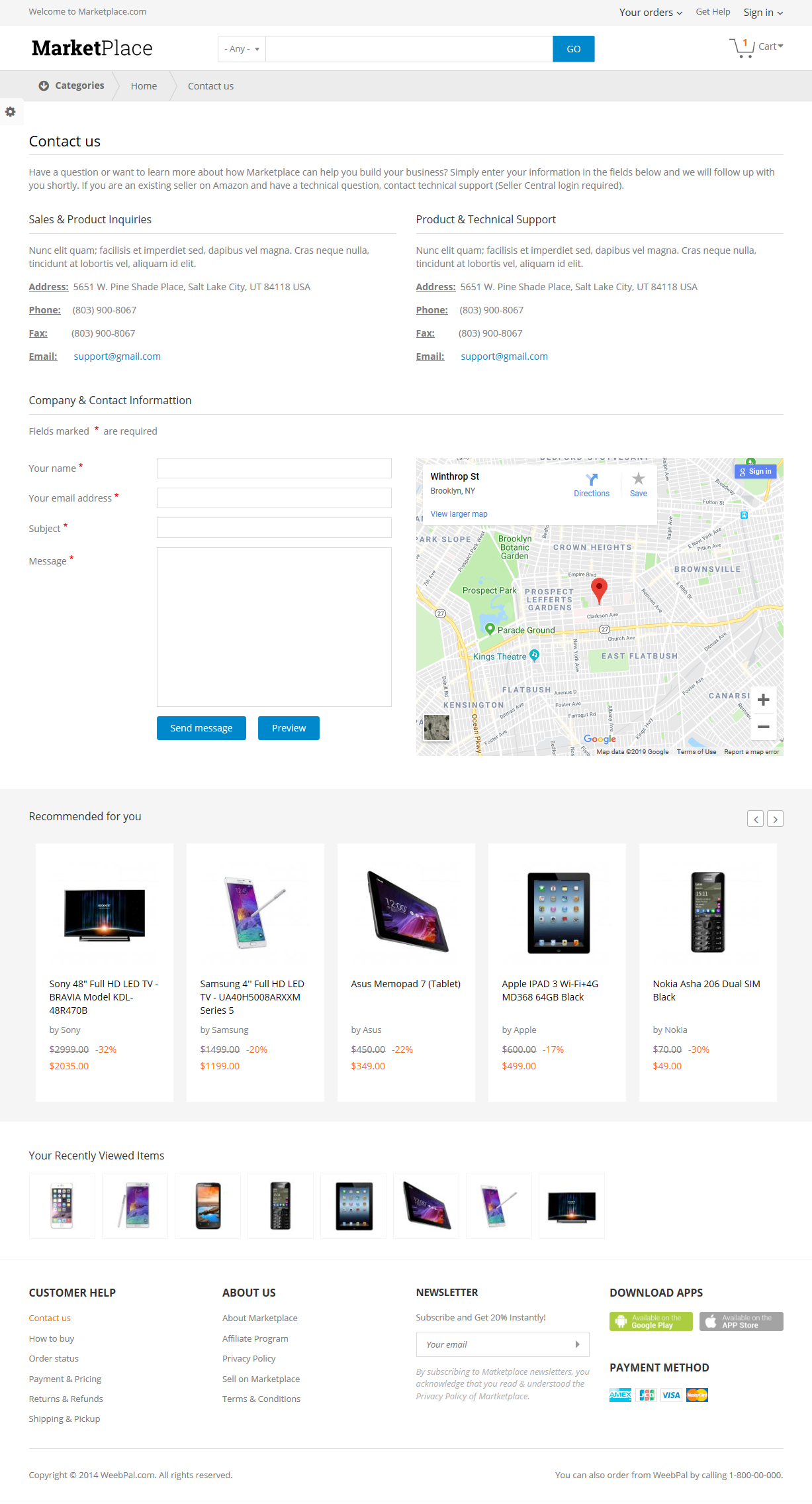 Интернет-магазин бытовой техники Marketplace под ключ — каталог и фильтры | Аплайк