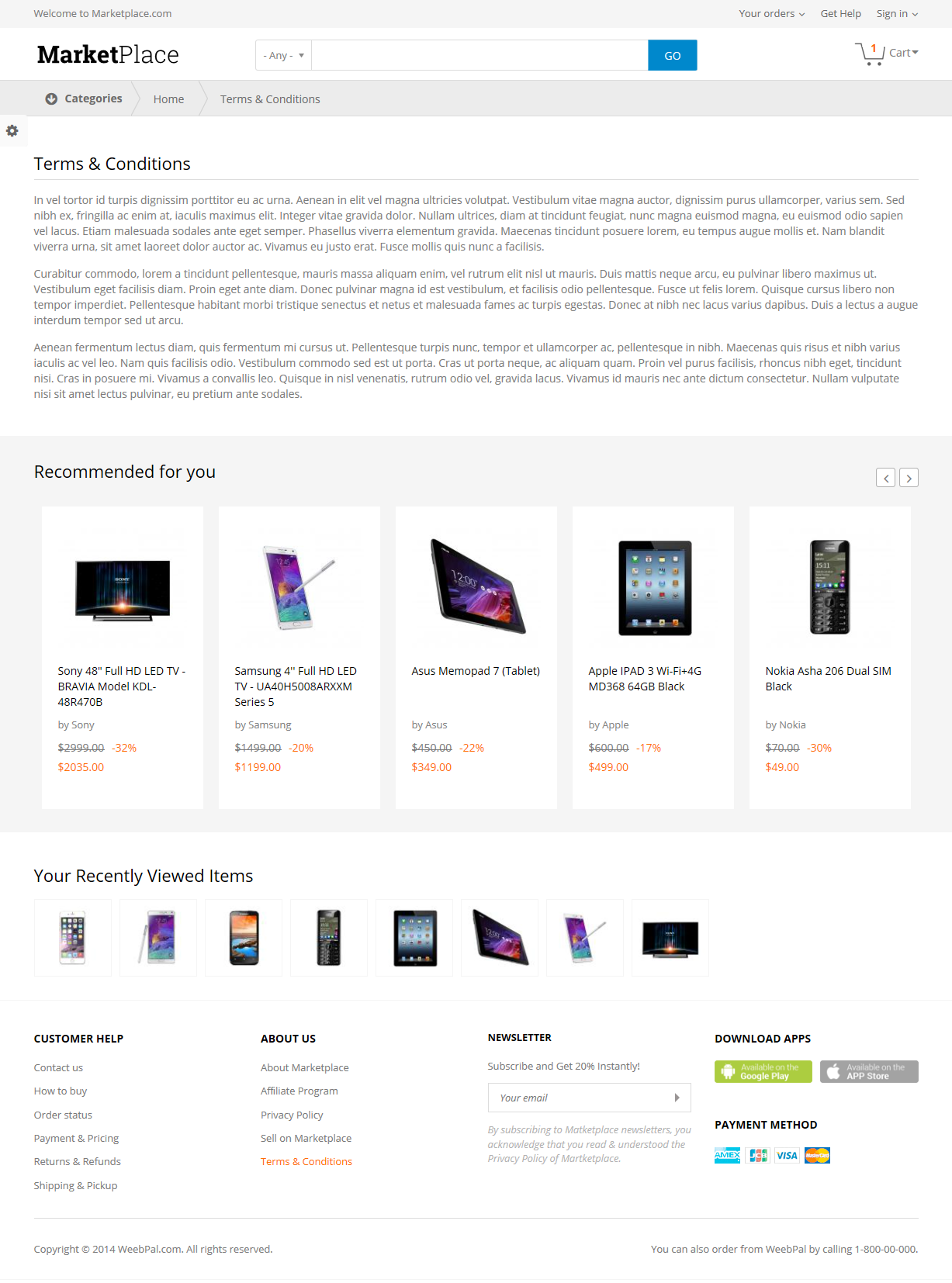Интернет-магазин бытовой техники Marketplace под ключ — каталог и фильтры | Аплайк