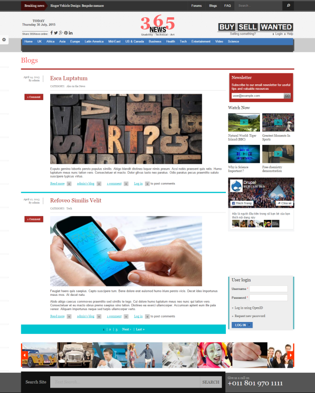 Новостной портал News под ключ — категории, фото/видео и интерактив | Аплайк