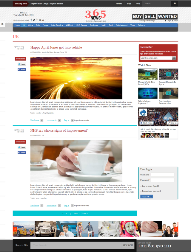 Новостной портал News под ключ — категории, фото/видео и интерактив | Аплайк