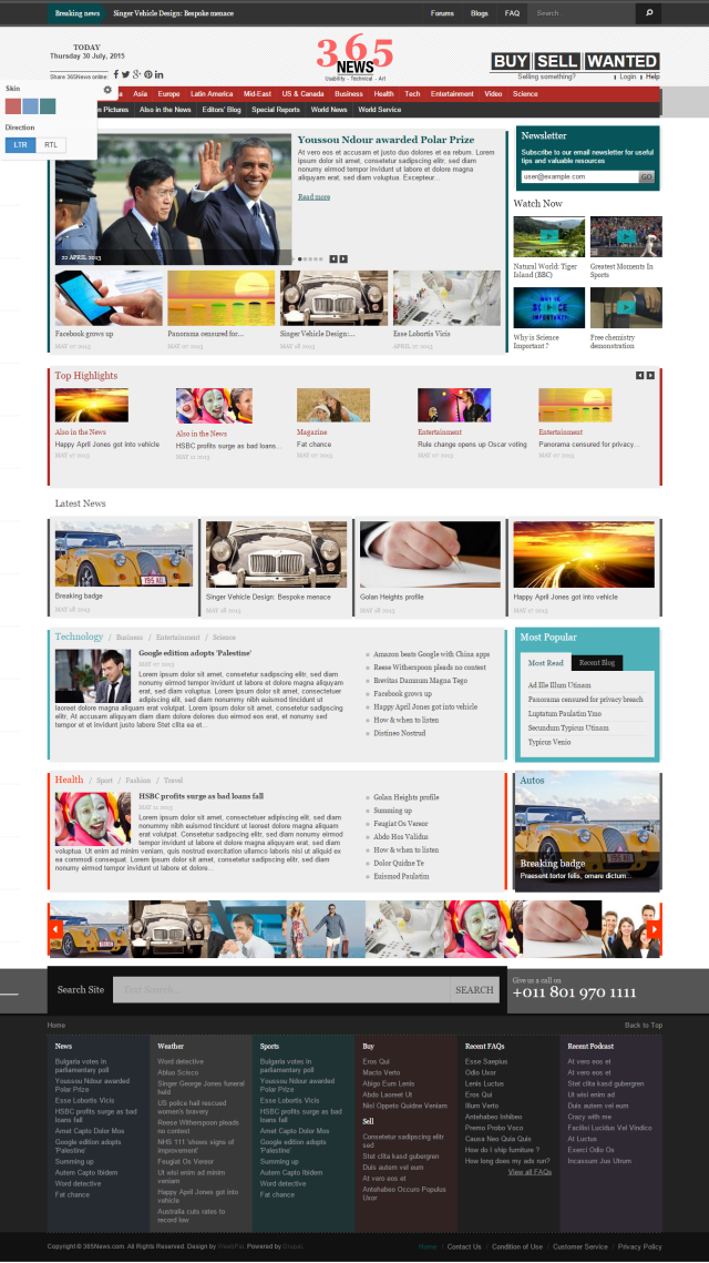 Новостной портал News под ключ — категории, фото/видео и интерактив | Аплайк