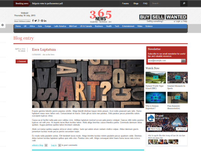 Новостной портал News под ключ — категории, фото/видео и интерактив | Аплайк