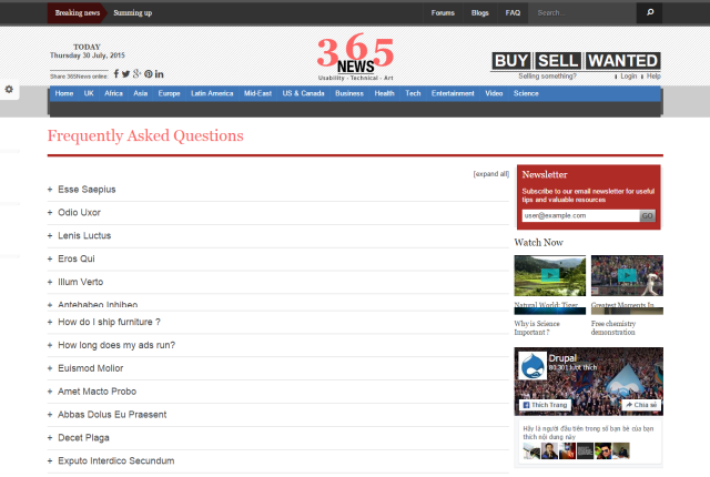 Новостной портал News под ключ — категории, фото/видео и интерактив | Аплайк