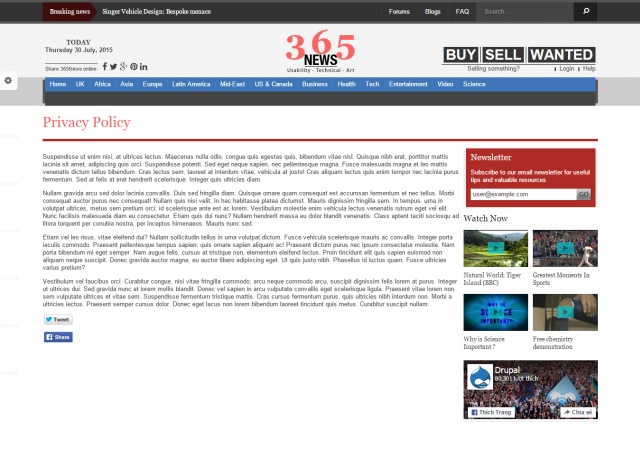 Новостной портал News под ключ — категории, фото/видео и интерактив | Аплайк