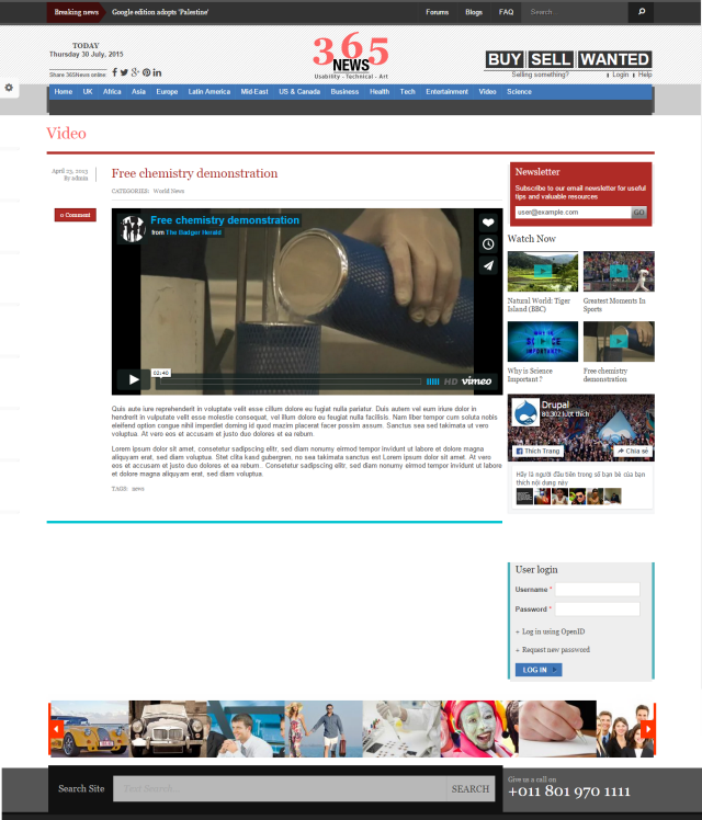 Новостной портал News под ключ — категории, фото/видео и интерактив | Аплайк