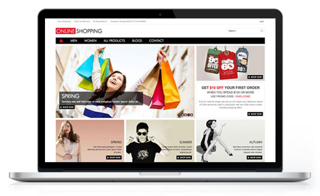 Интернет-магазин одежды New Shopping под ключ — каталог, размеры, блог | Аплайк