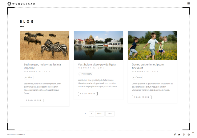 Сайт фотографа Photos под ключ — портфолио, фильтры и фотоблог на Drupal | Аплайк