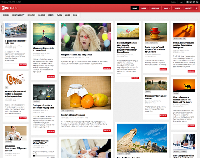 Новостной портал Pinteros под ключ — категории, медиа и опросы | Аплайк