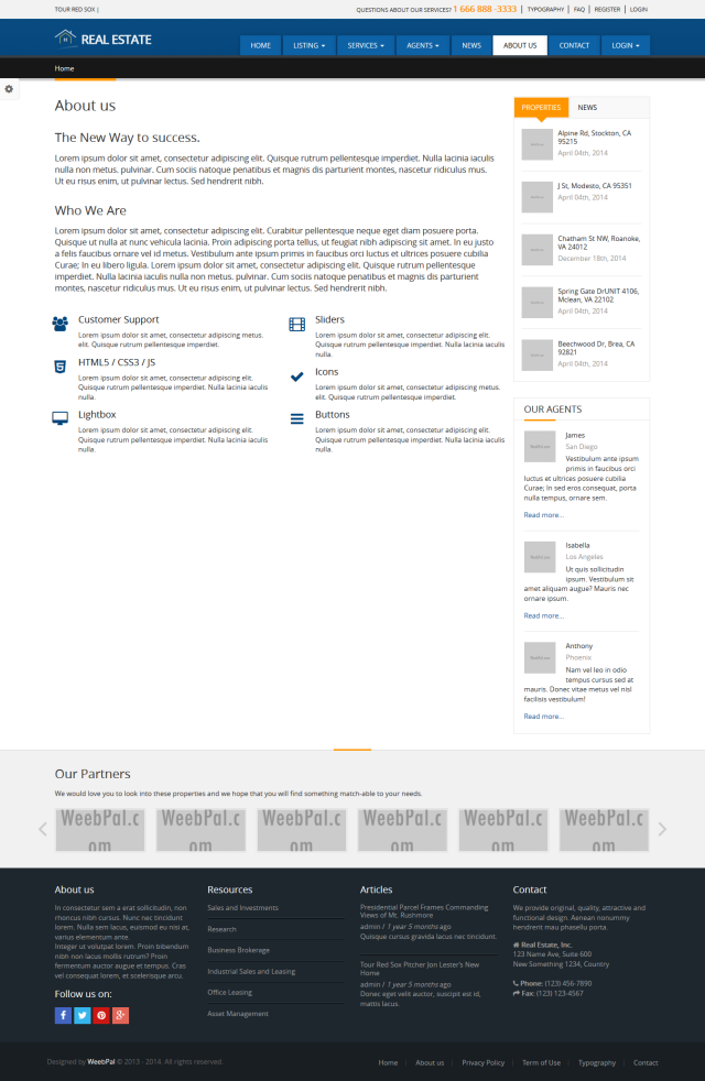 Сайт агентства недвижимости Real Estate под ключ — каталог объектов и поиск | Аплайк