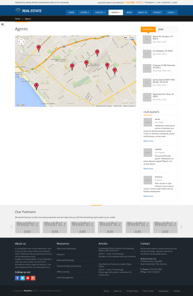 Сайт агентства недвижимости Real Estate под ключ — каталог объектов и поиск | Аплайк