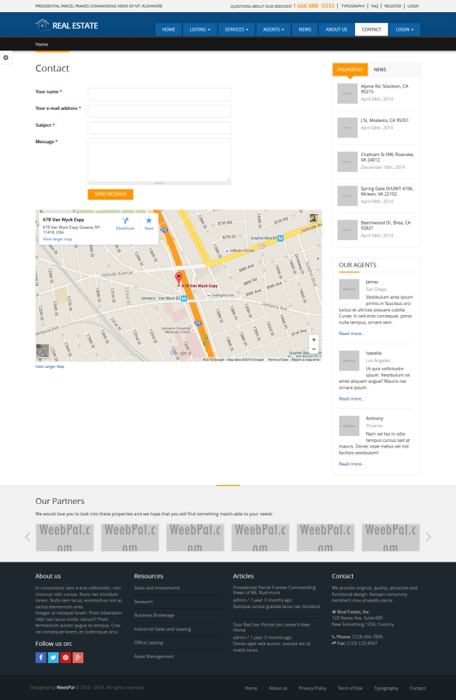 Сайт агентства недвижимости Real Estate под ключ — каталог объектов и поиск | Аплайк