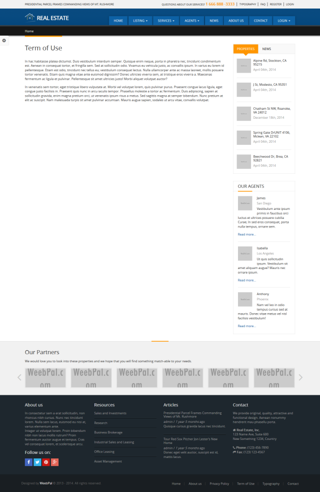 Сайт агентства недвижимости Real Estate под ключ — каталог объектов и поиск | Аплайк