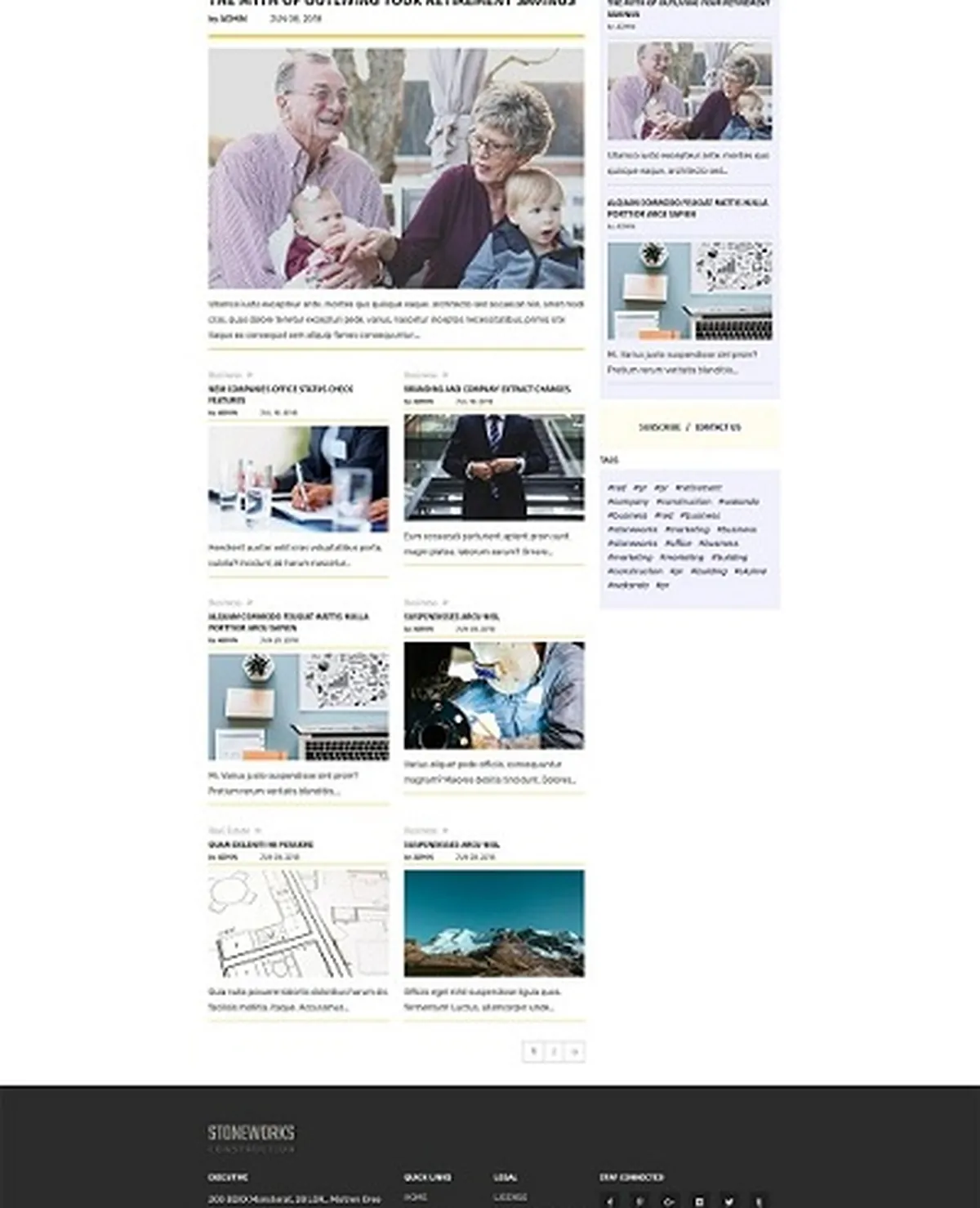 Сайт строительной компании Stoneworks под ключ — проекты, вакансии, новости | Аплайк