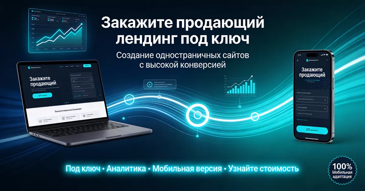 Заказать лендинг под ключ. Одностраничные сайты