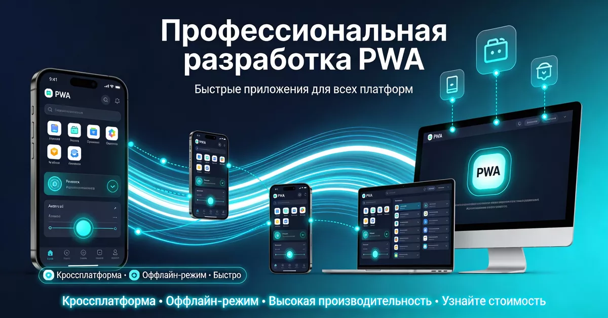Создание PWA приложений. Разработка под ключ