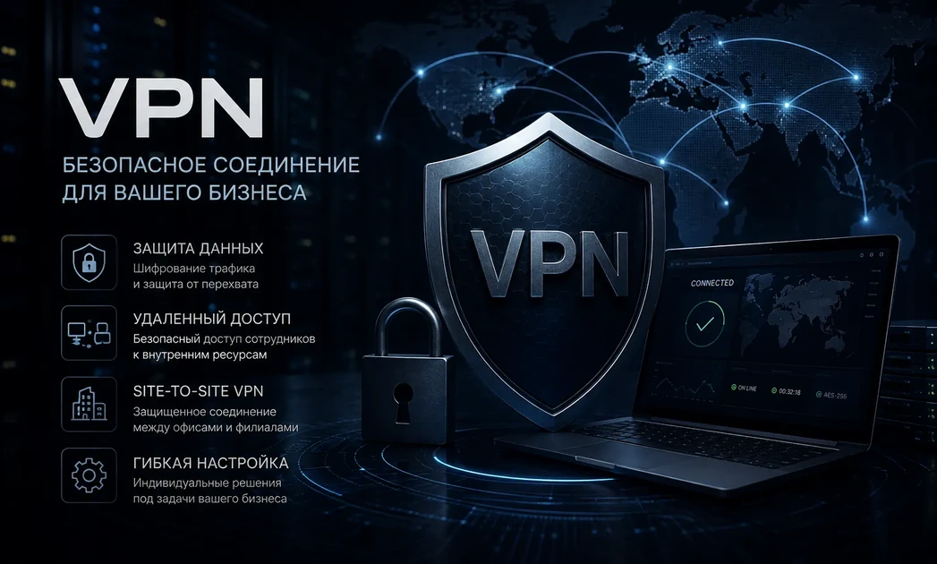 Корпоративный VPN для защищенного подключения сотрудников, офисов и серверов